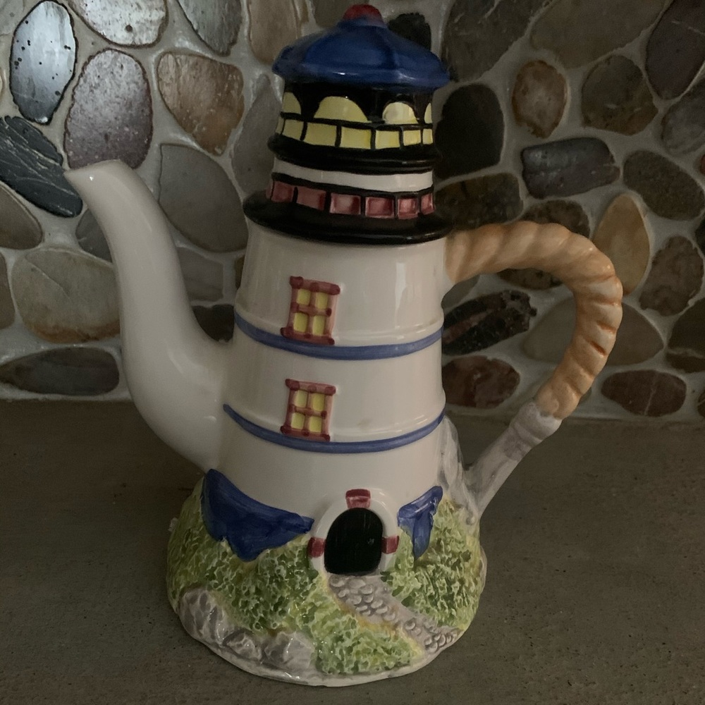 Ceramic lighthouse teapot